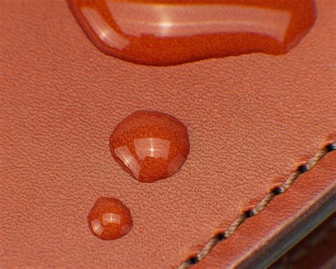 water drop test leather|identification of leather.